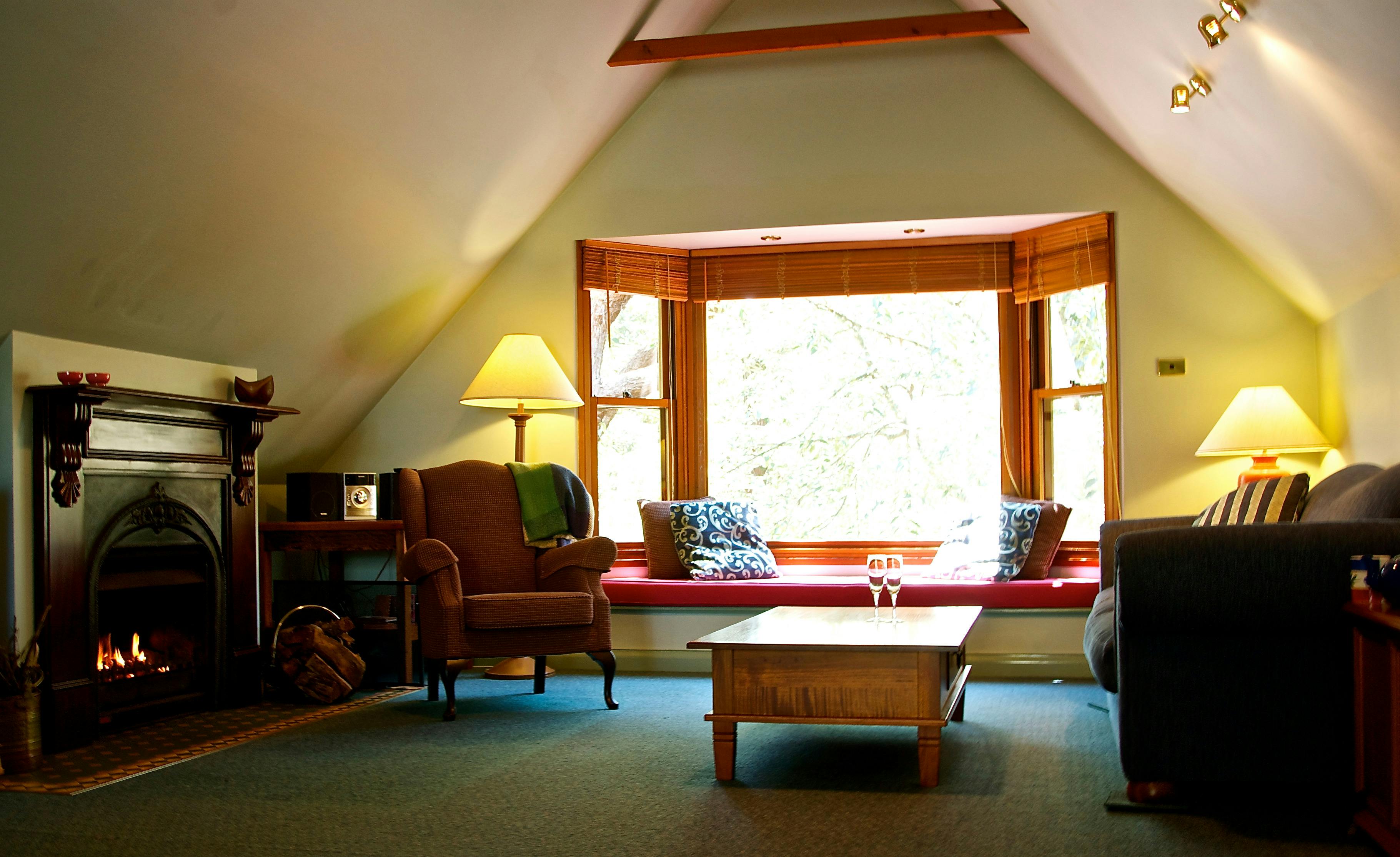 Relax in the lounge by the fire!