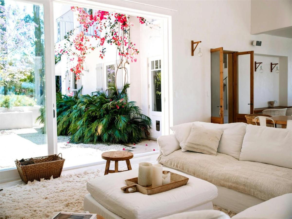 Bright and airy living room with natural lighting