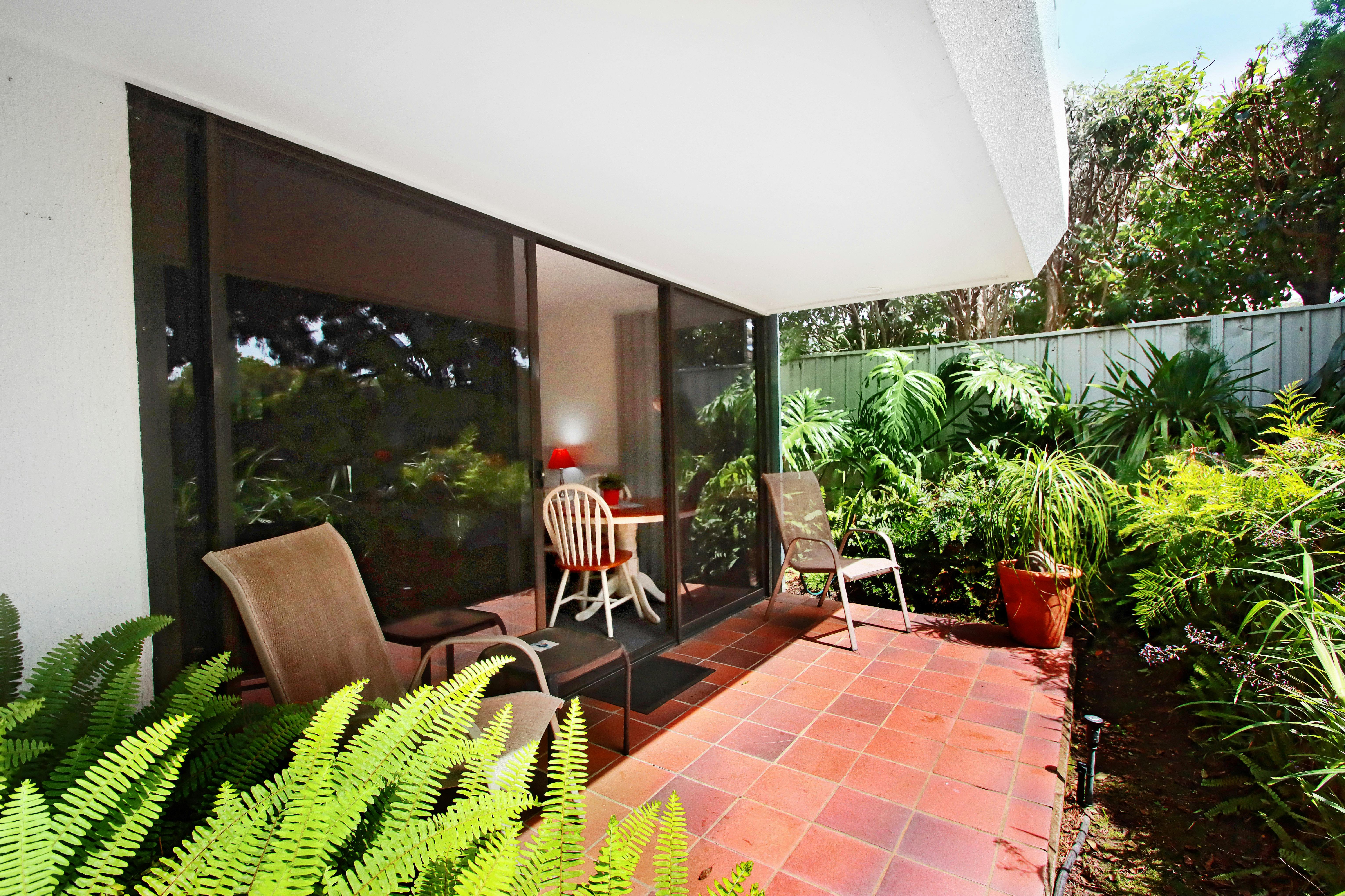 Patio with garden view