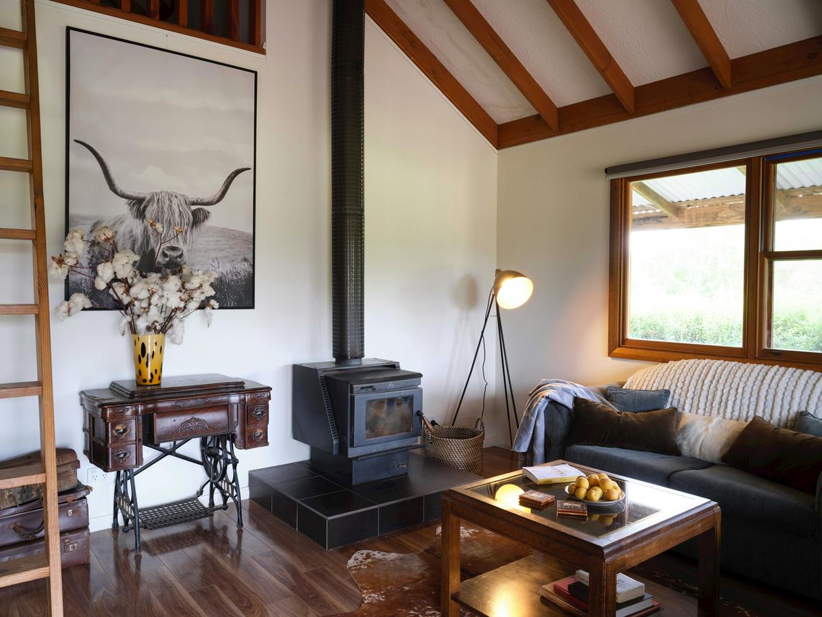 Shawwood Cottage Fireplace and Living Room
