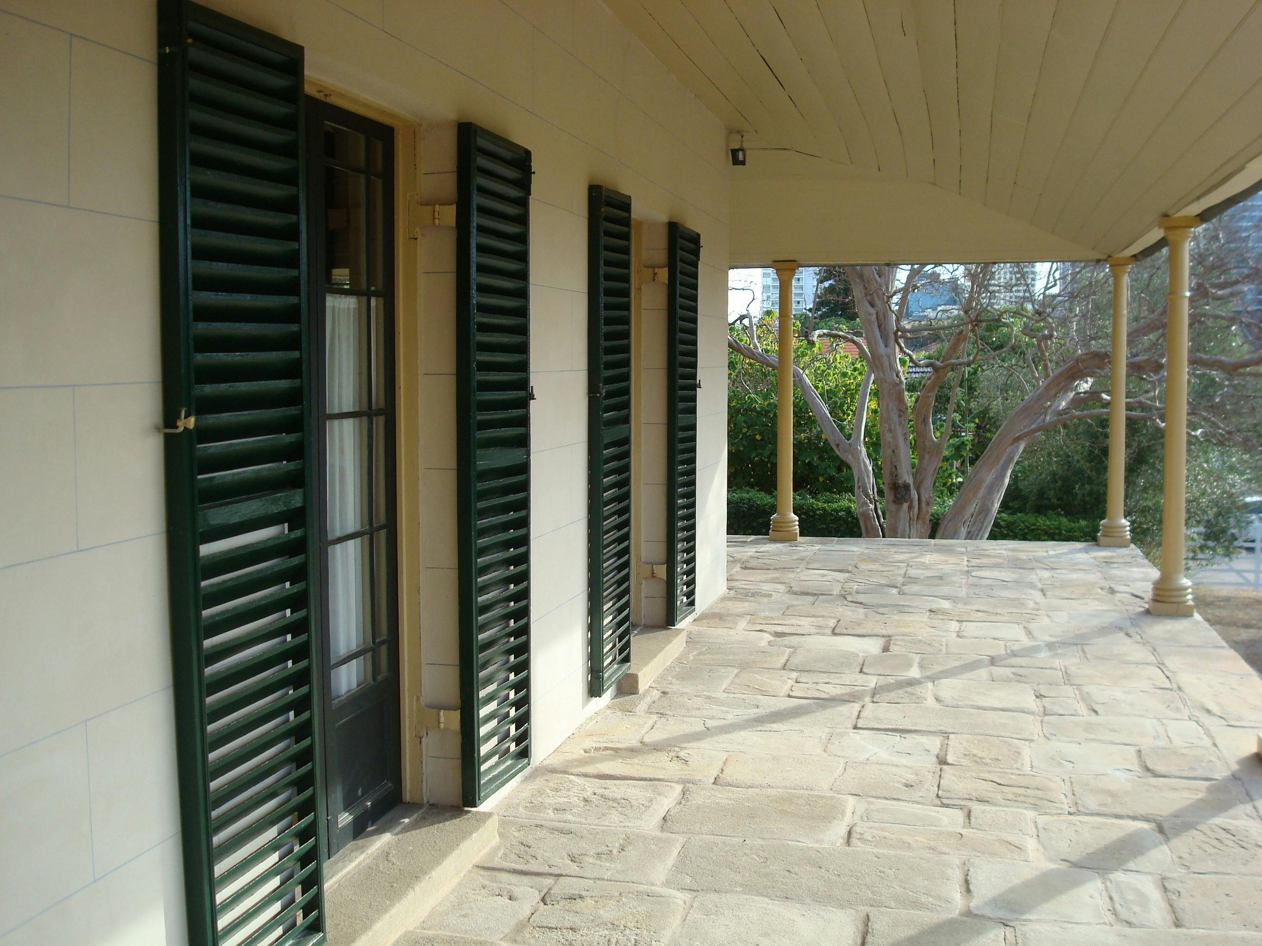 Experiment Farm Cottage front verandah