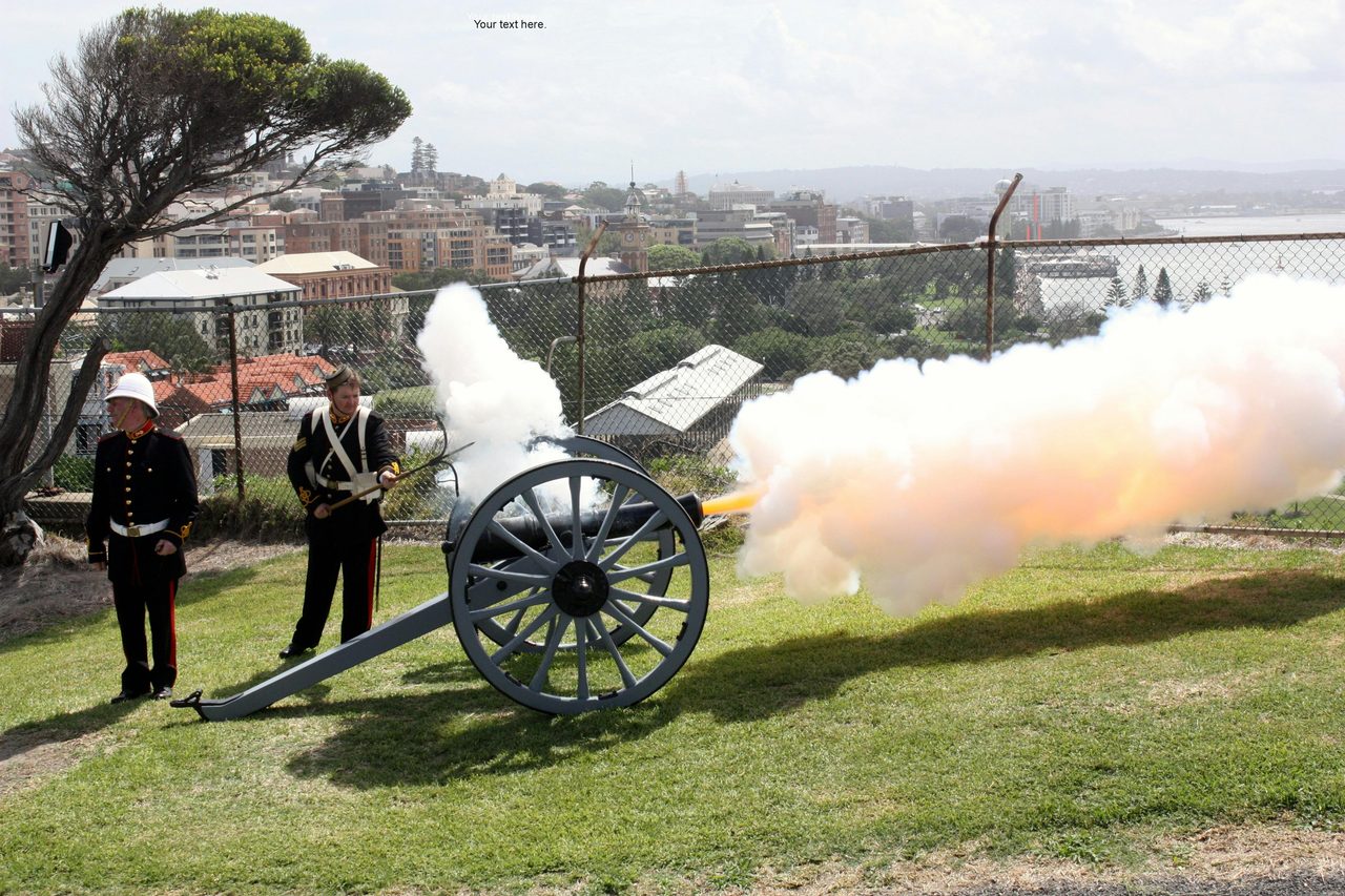 Time gun is fired daily at 1pm, weather permitting