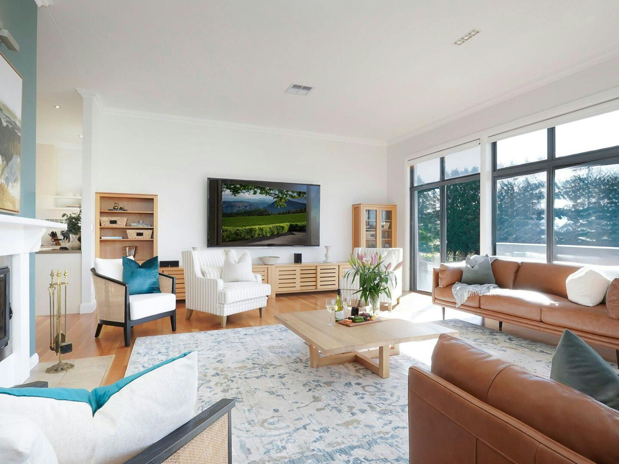 Silos | Homestead | 50 acres | Living Area with Fireplace | Rural Views