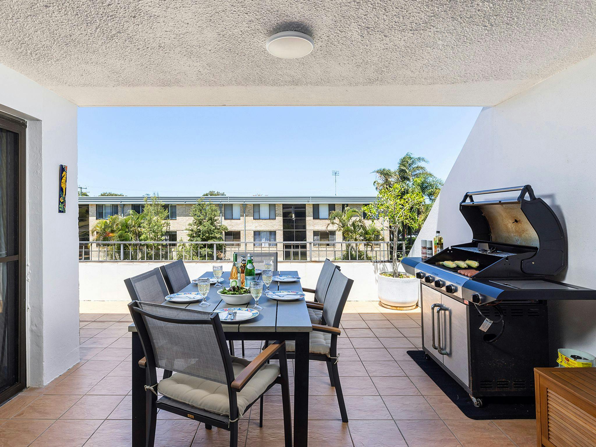 Outdoor Verandah | Covered Table &amp; BBQ