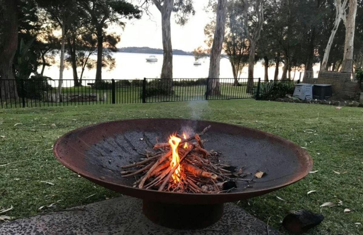 open fire place