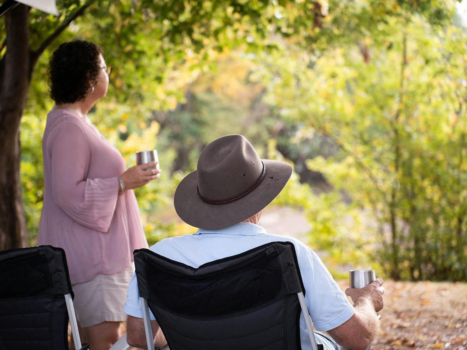 Guests camping at Tumut River
