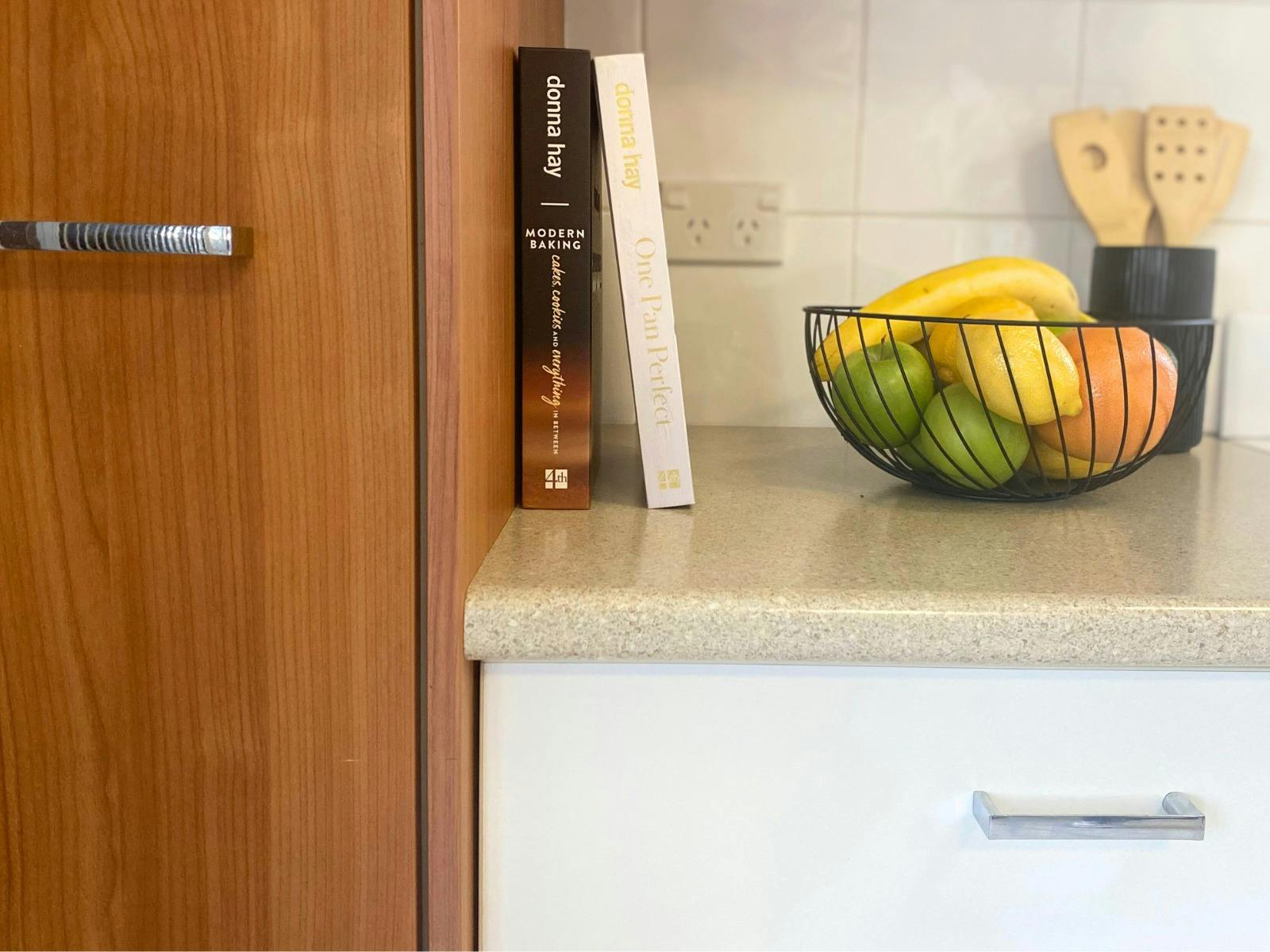 Unwind and cook with ease in our homey kitchen.