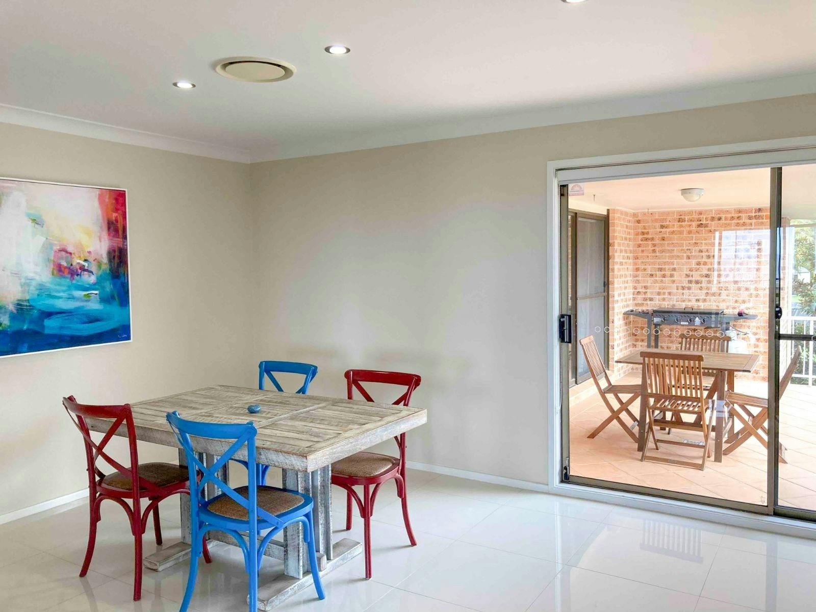 Kitchen dining and BBQ area