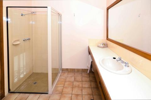 Spacious bathrooms