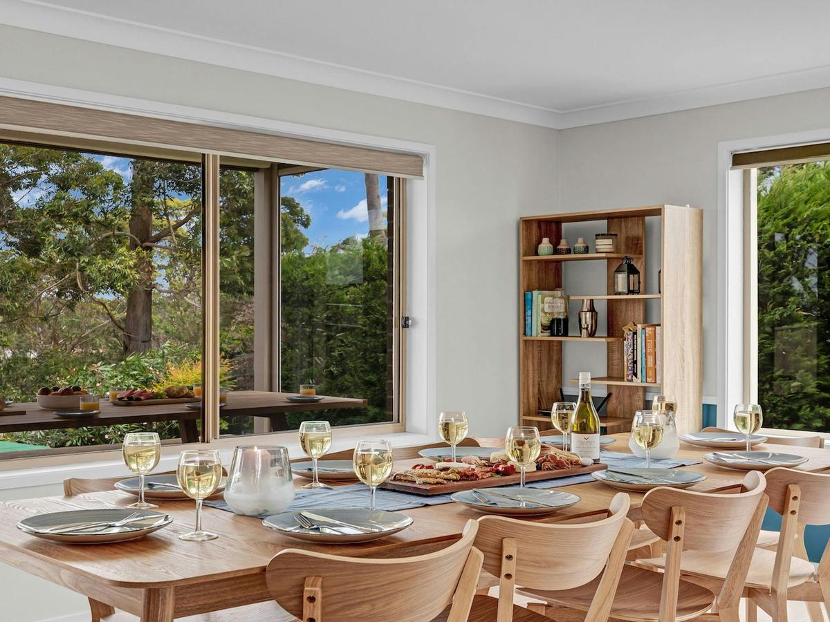 Dining table with seating for ten guests