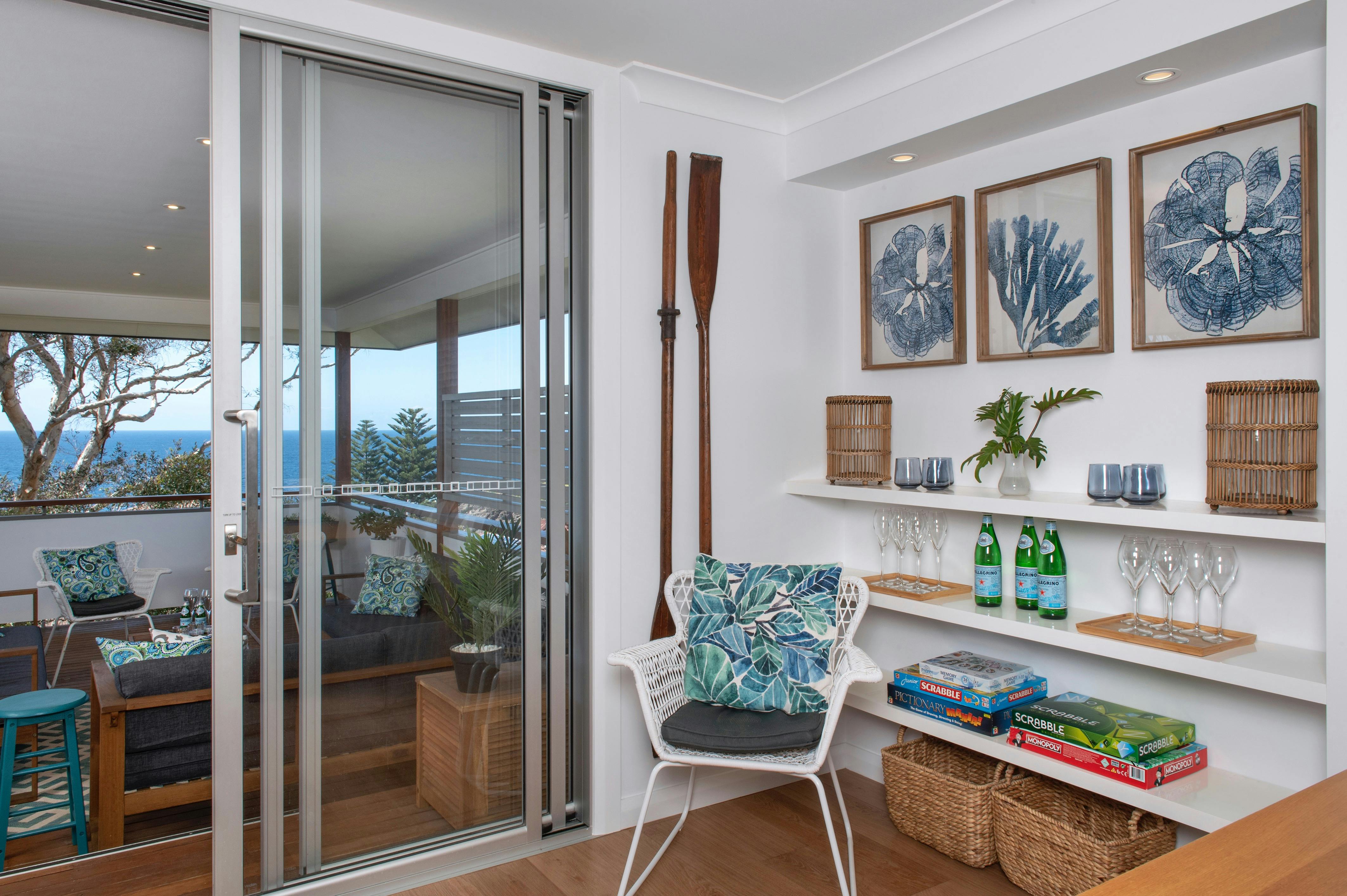 Seascape reading nook