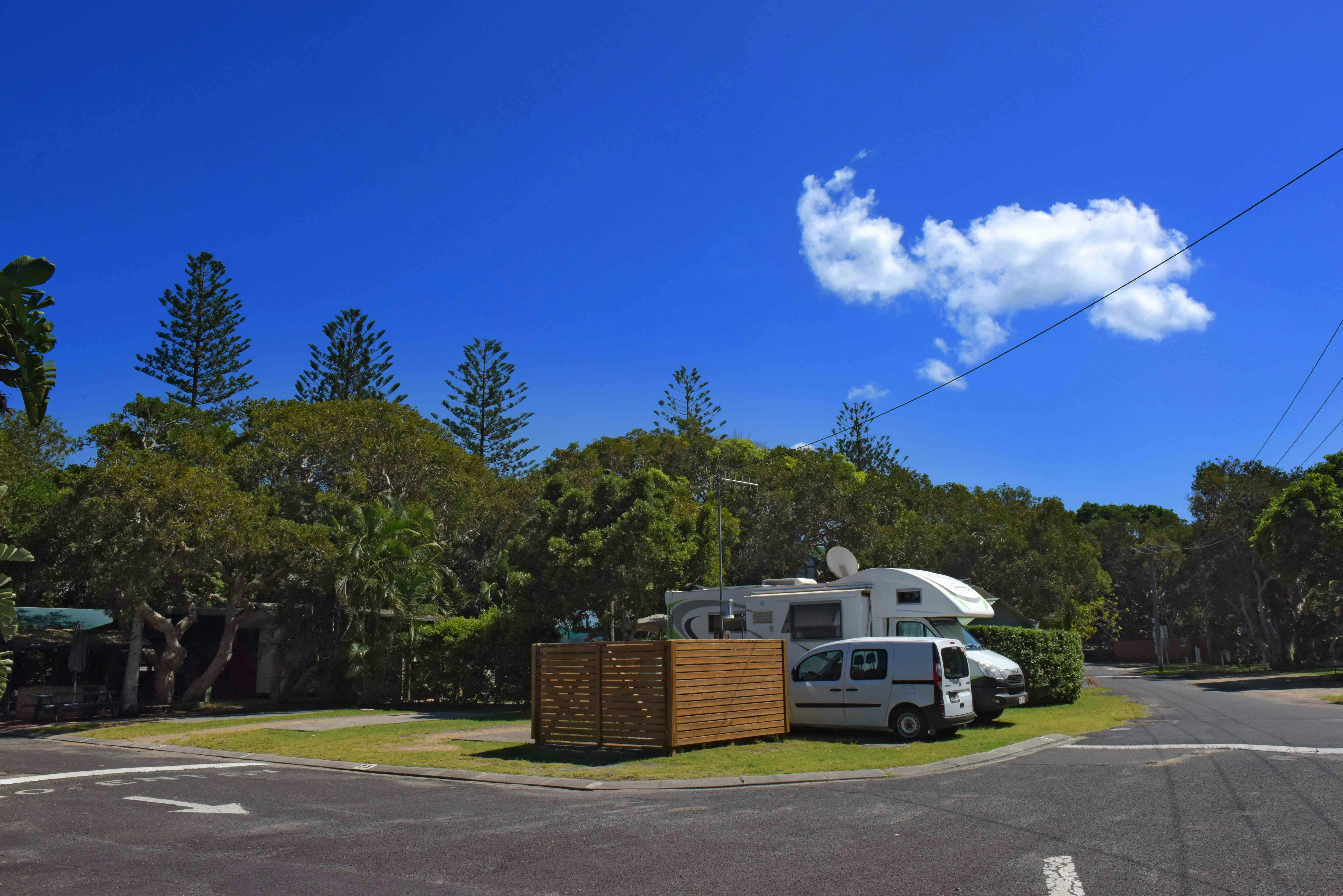 Caravan sites in the park