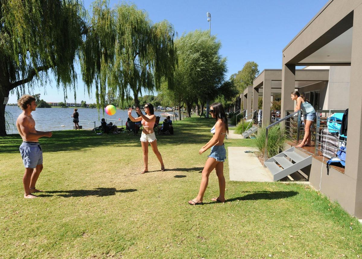Waterfront apartments on the waters edge