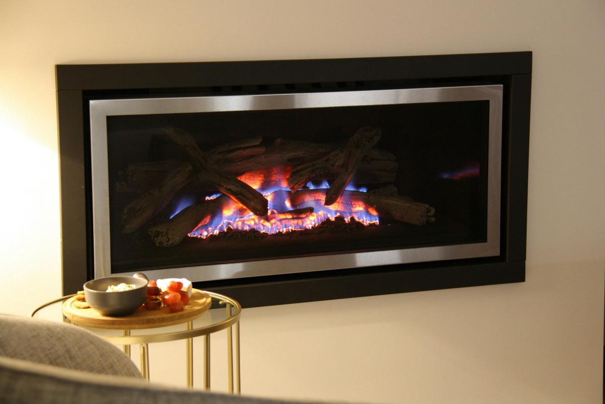 Warm fireplace