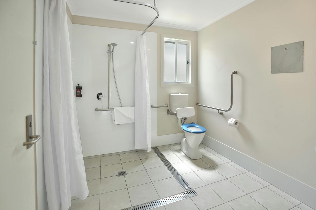 accessible  bathroom in cabin