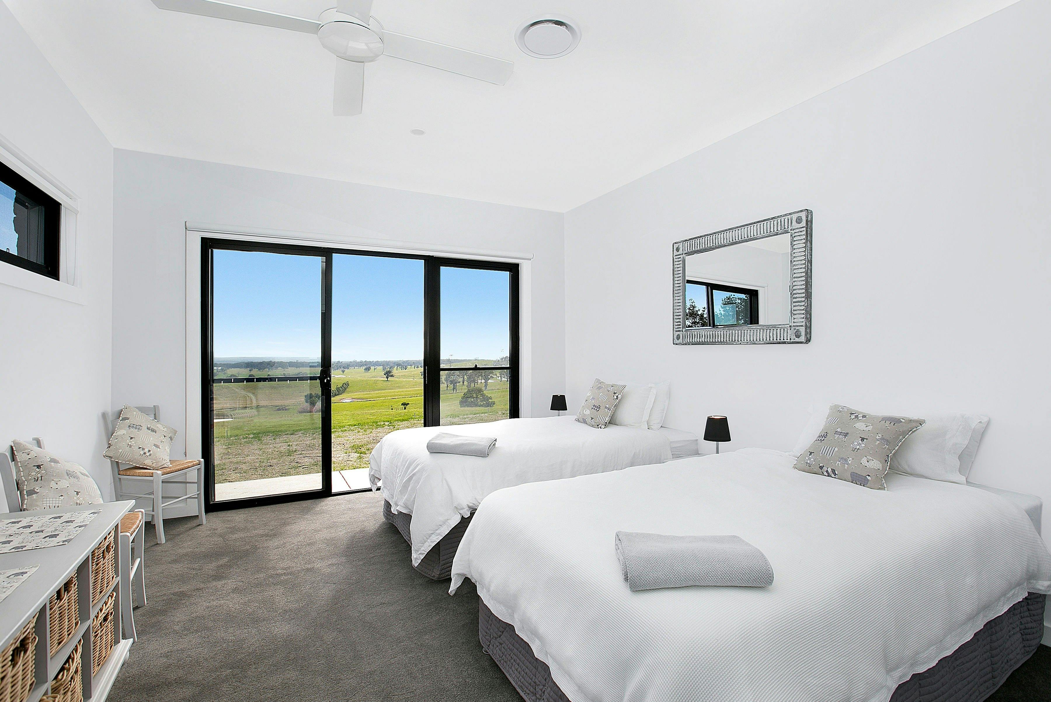 Twin Bedroom with stunning views