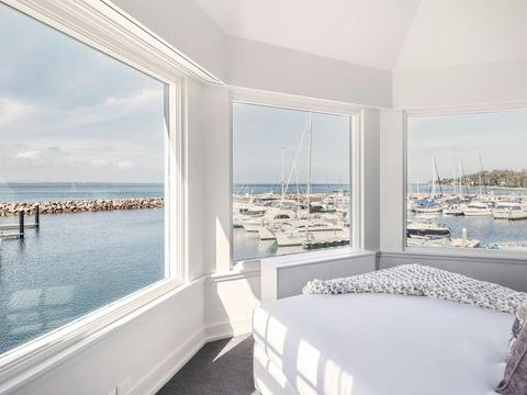 Loft suite with 270 degree views of the bay