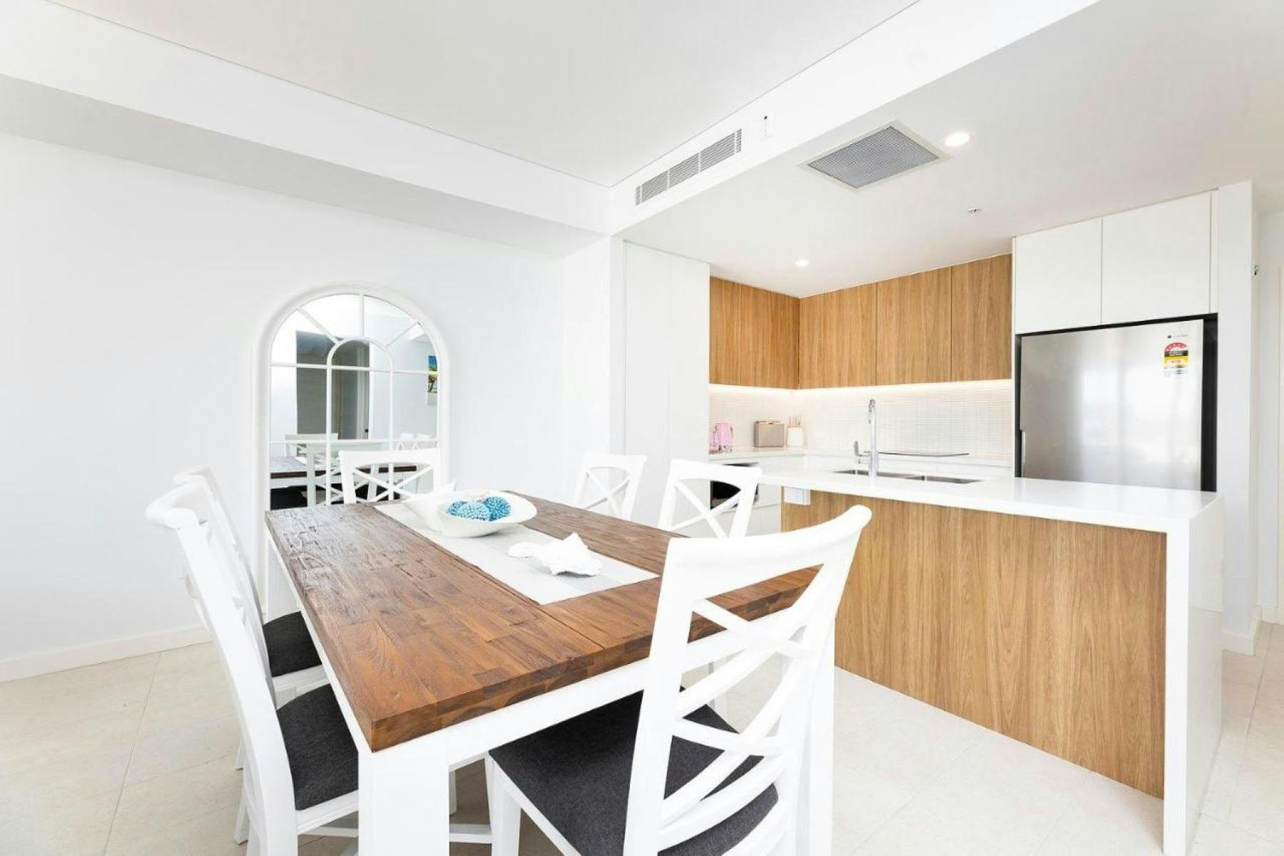 Dining and kitchen area