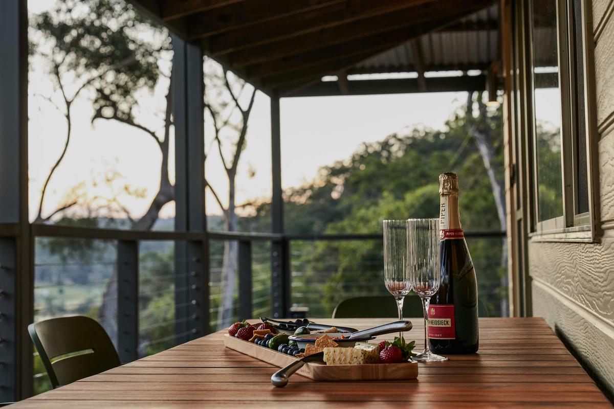 Relax on the verandah and soak in the valley and river views