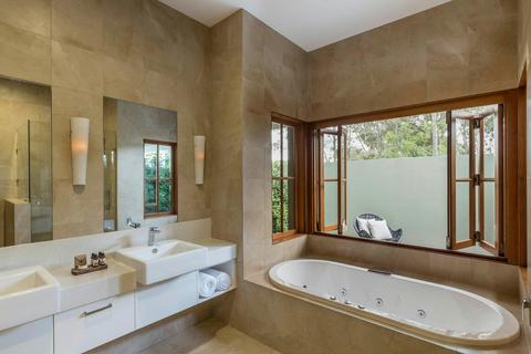 Bathroom with spa bath