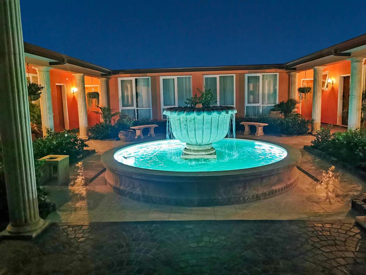 Courtyard fountain