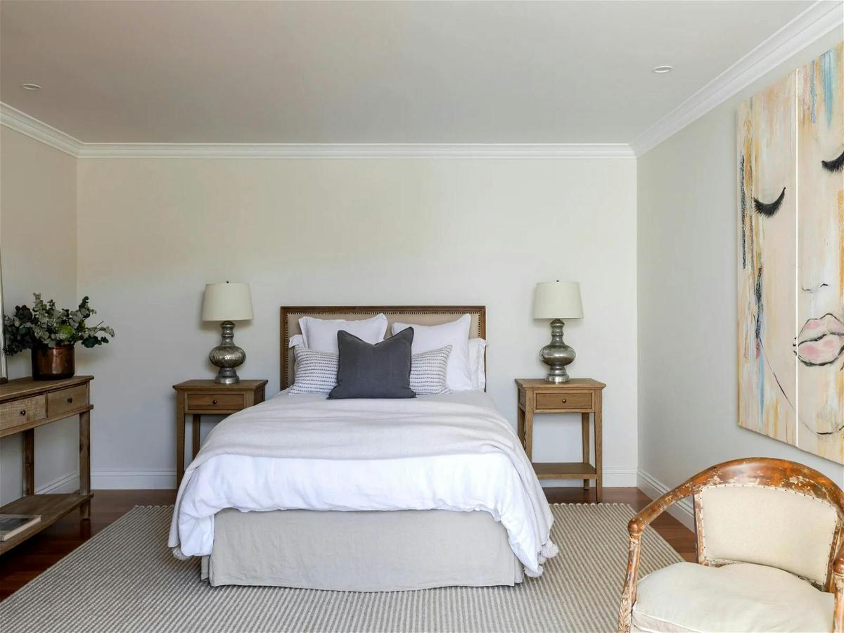 waking up in the luxurious master suite