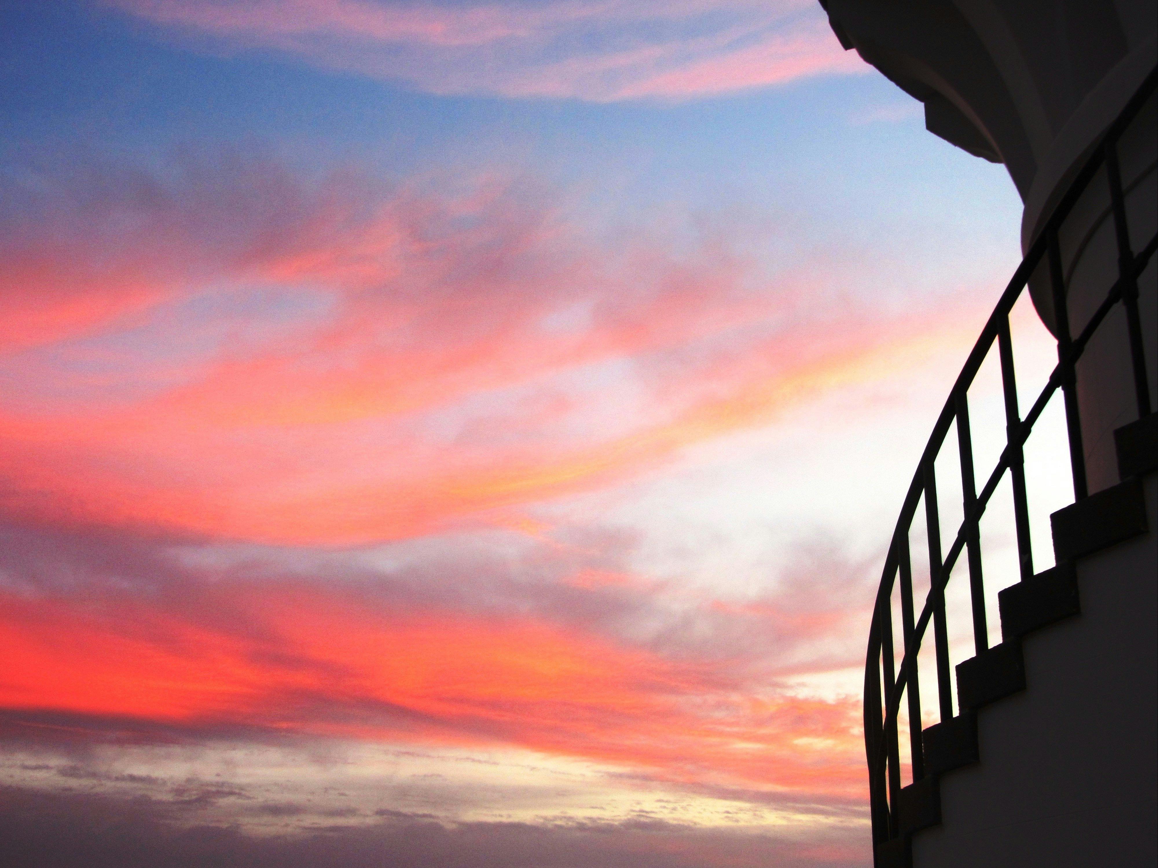A lighthouse sunrise