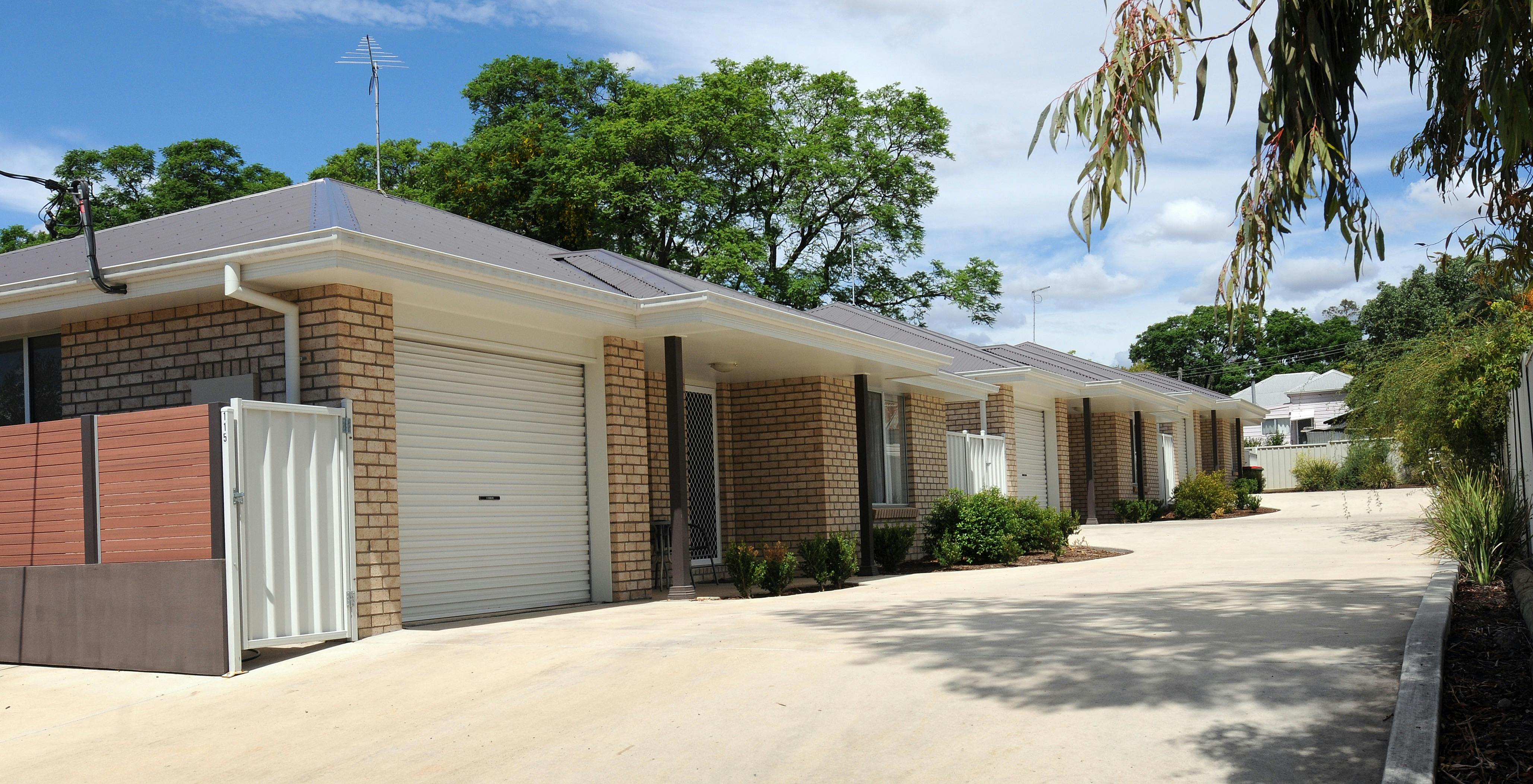 Outside the Little Barber Units