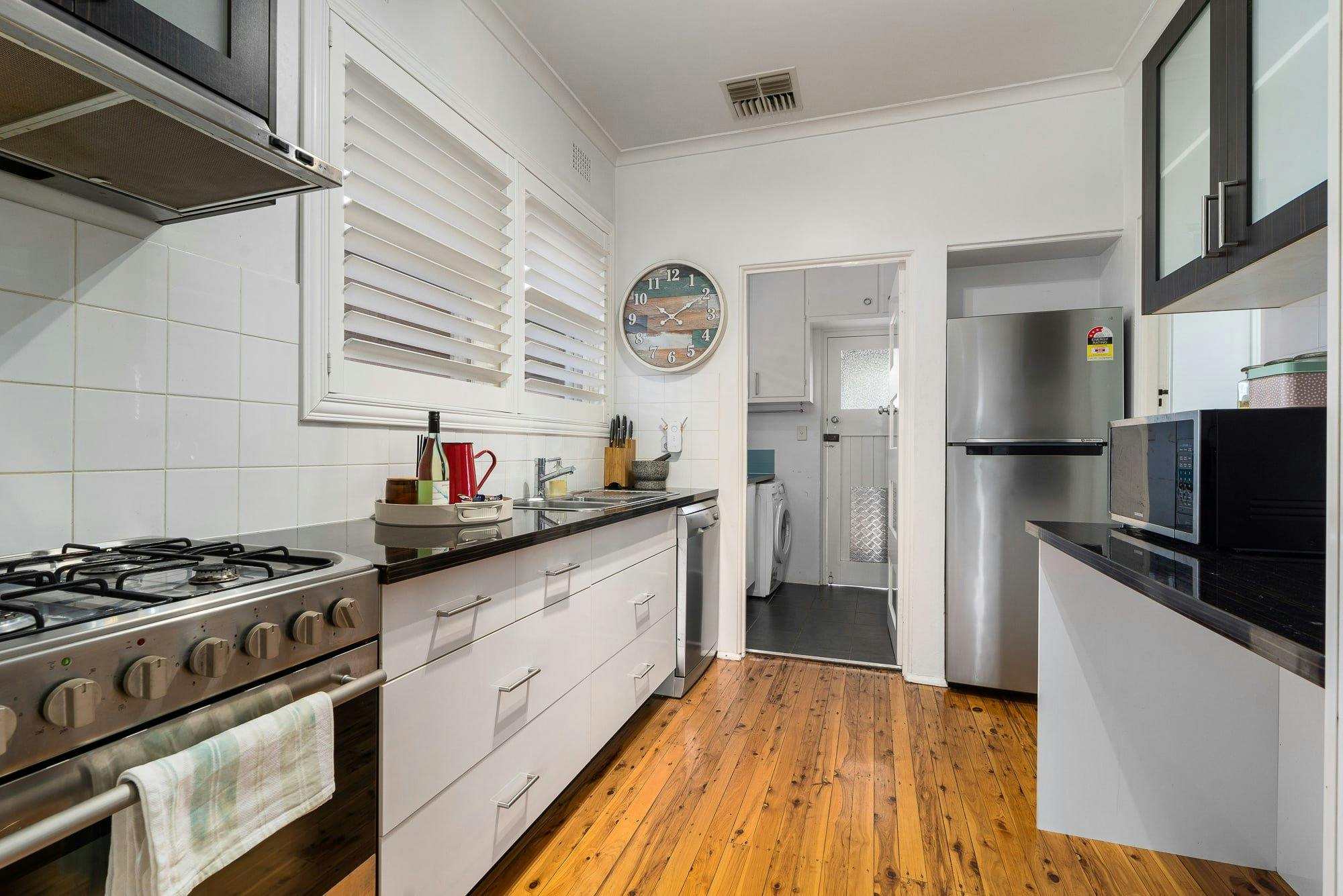 Kitchen at Stay Stylish in the Heart of Orange