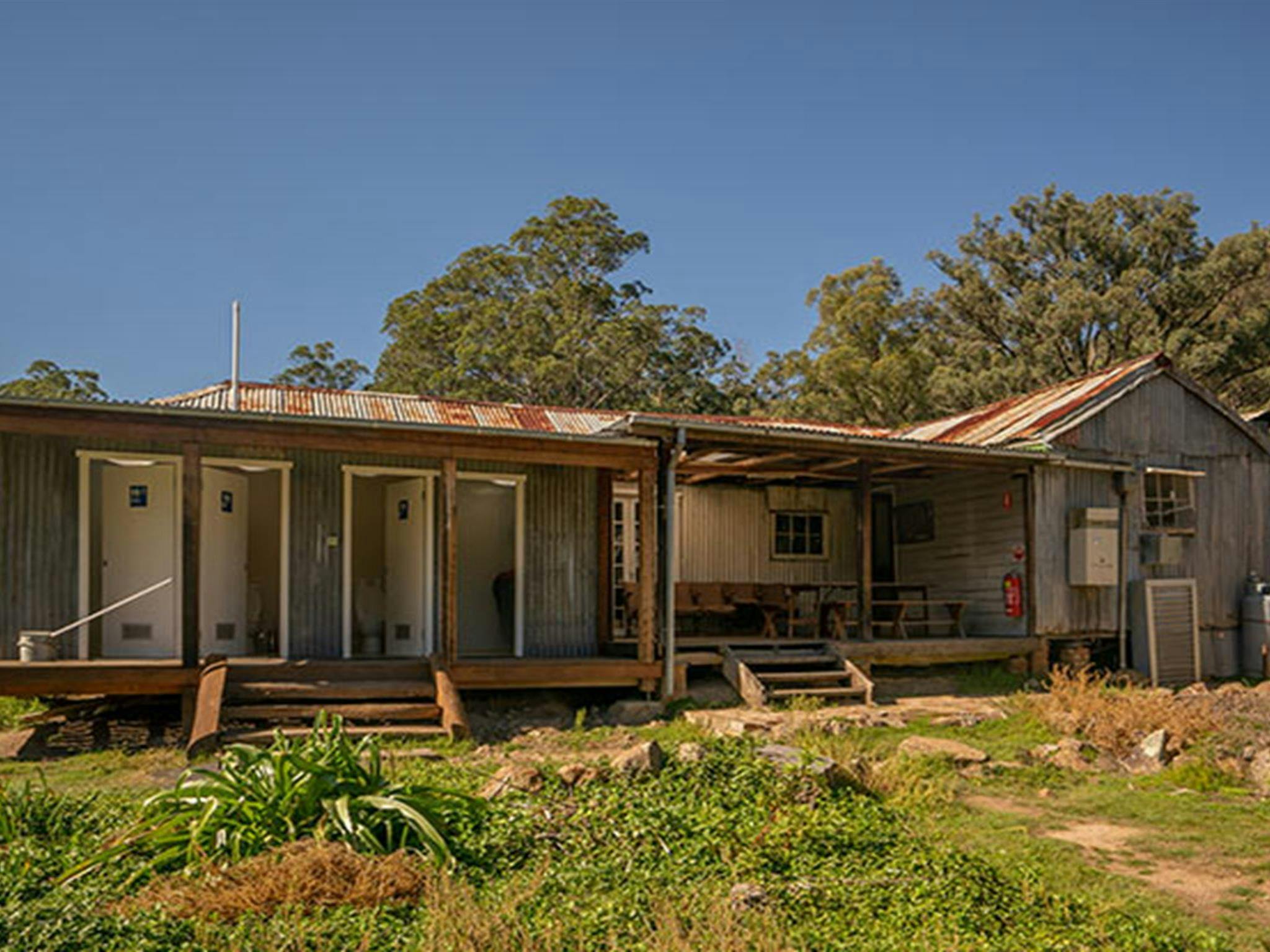 The shared facilities block at Yerranderie Private Town in Yerranderie Regional Park. Photo: John