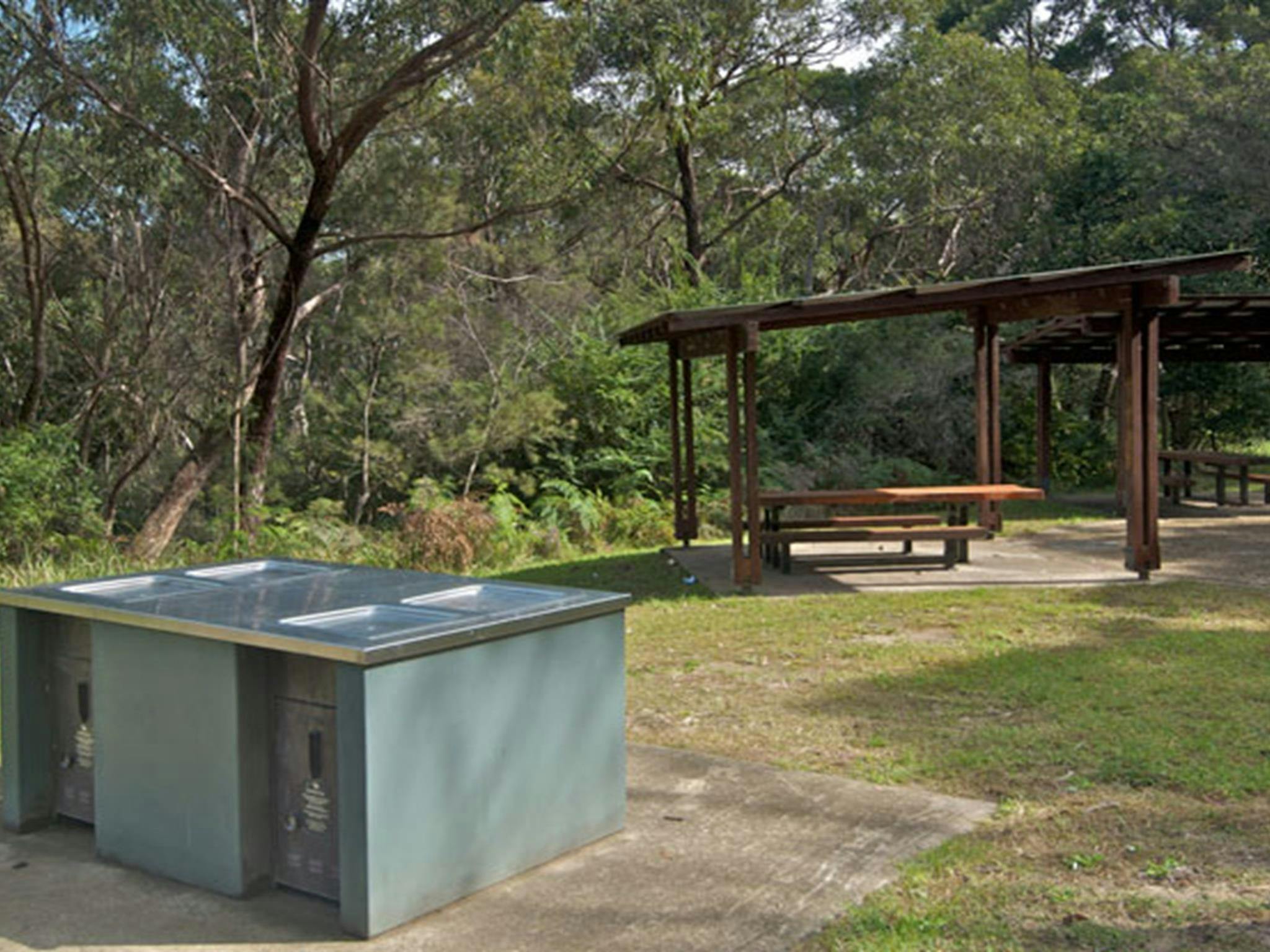 Girawheen picnic area barbecues, Wolli Creek Regional Park. Photo: John Spencer