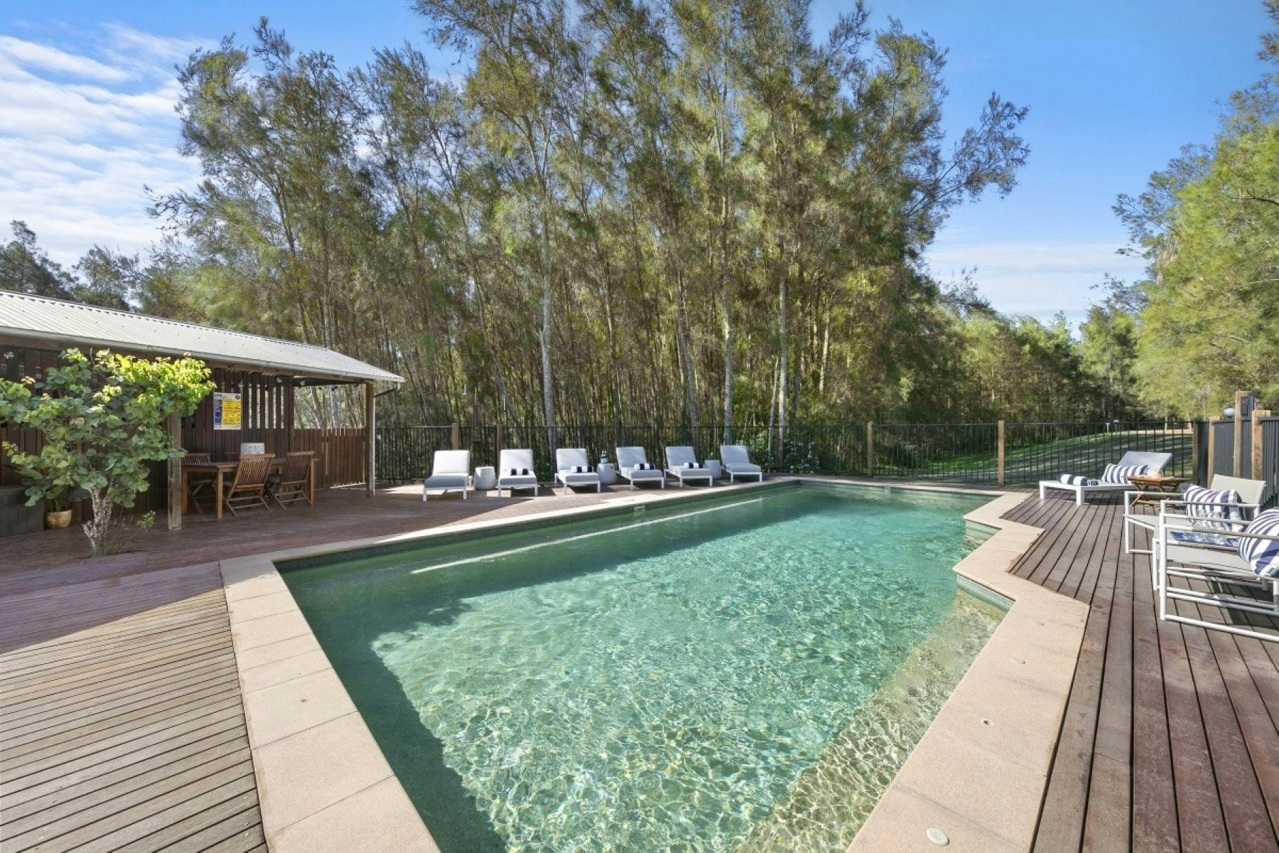 Sweetacres Hunter Valley communal pool area