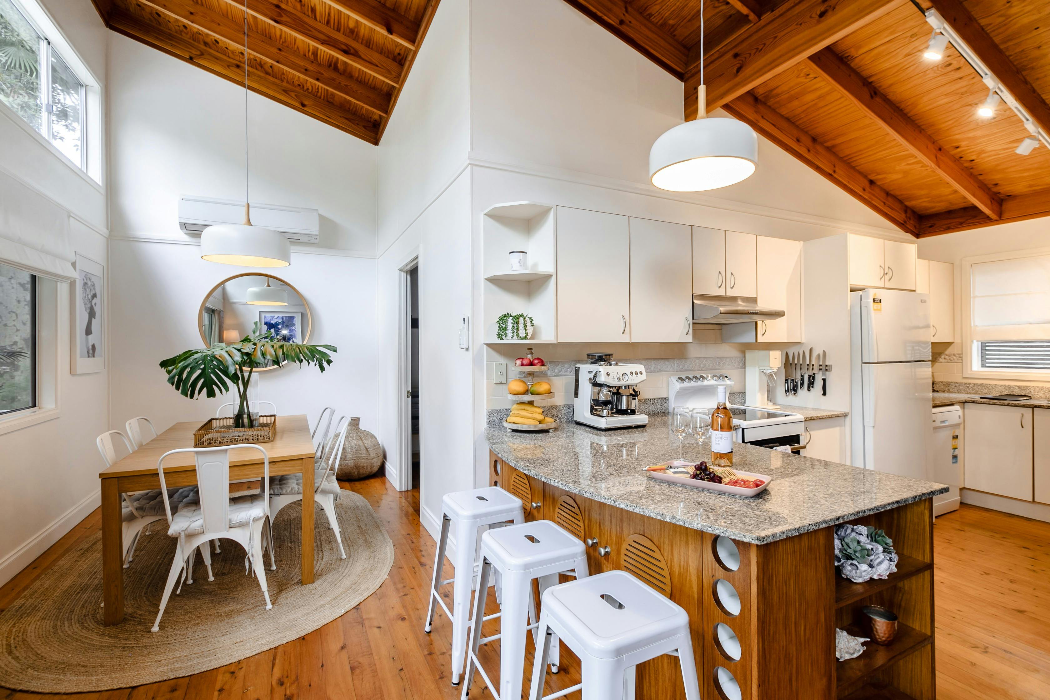 Kitchen and dining table