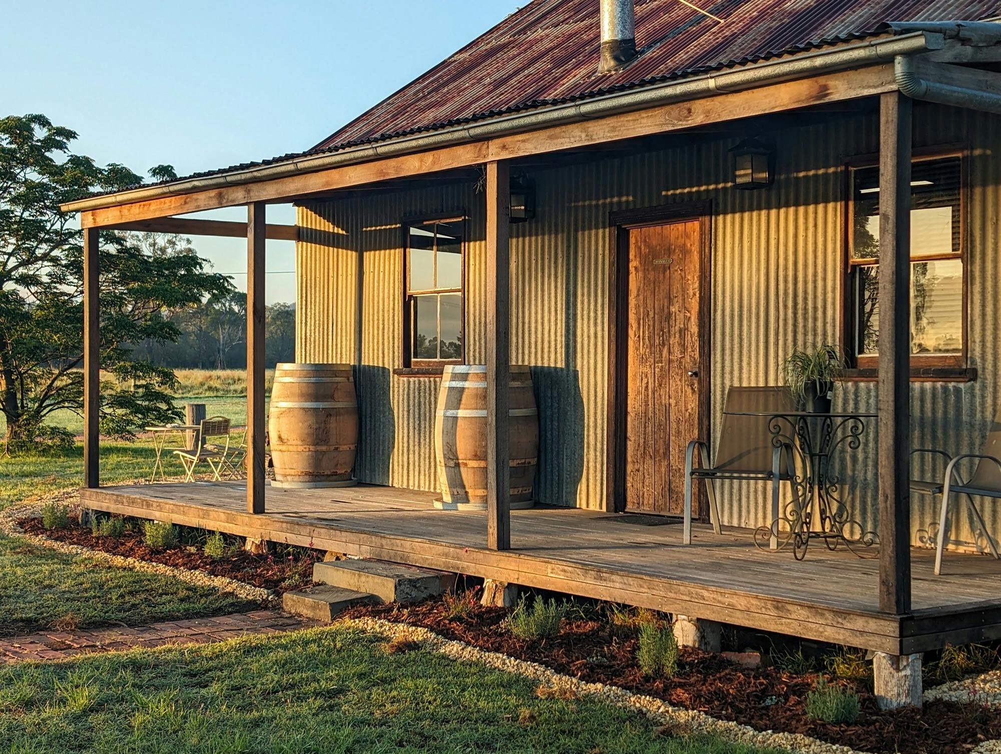 Broke Estate cottage at sunrise