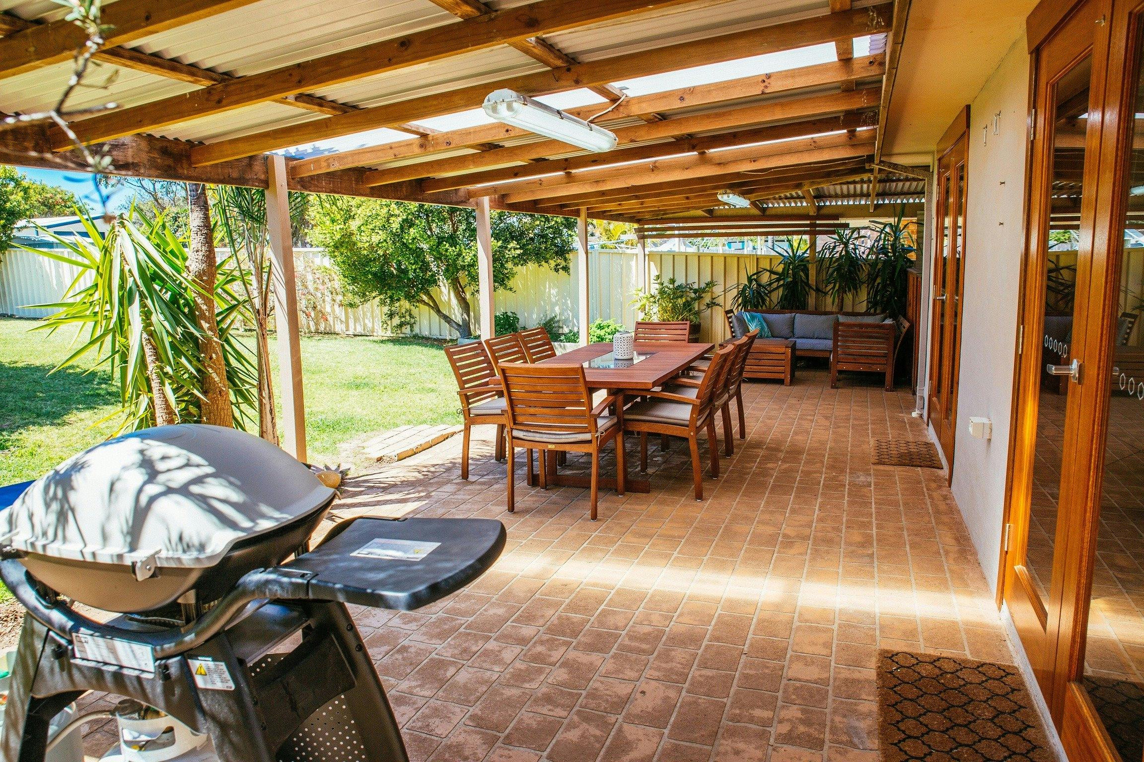 Spacious outdoor entertaining area - the perfect place to relax.