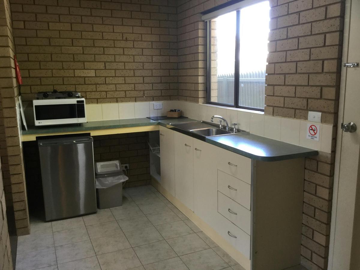 Kitchenette - microwave, hotplate, toaster, kettle, cutlery and crockery all included.