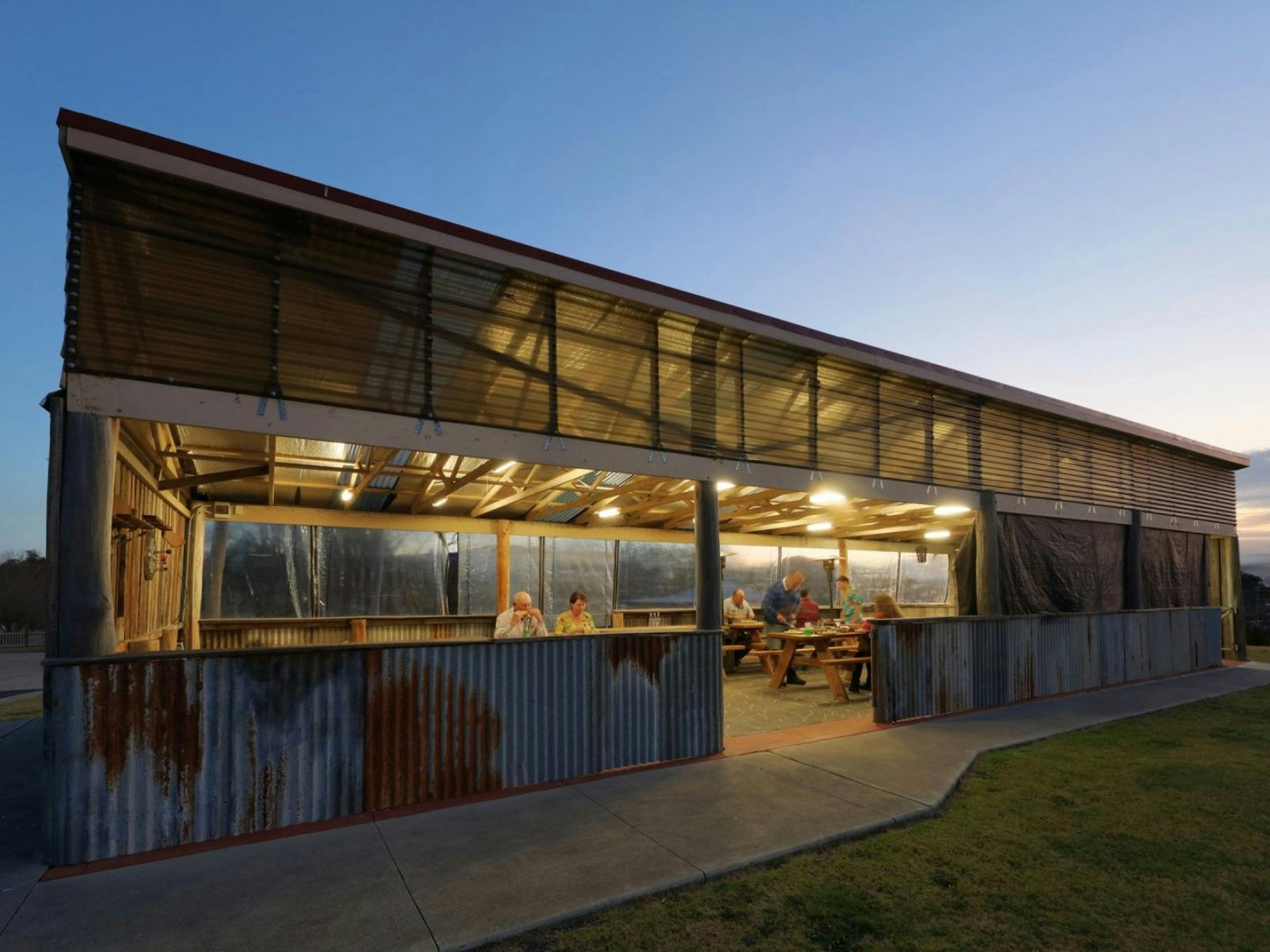 Large outdoor undercover BBQ area for guests