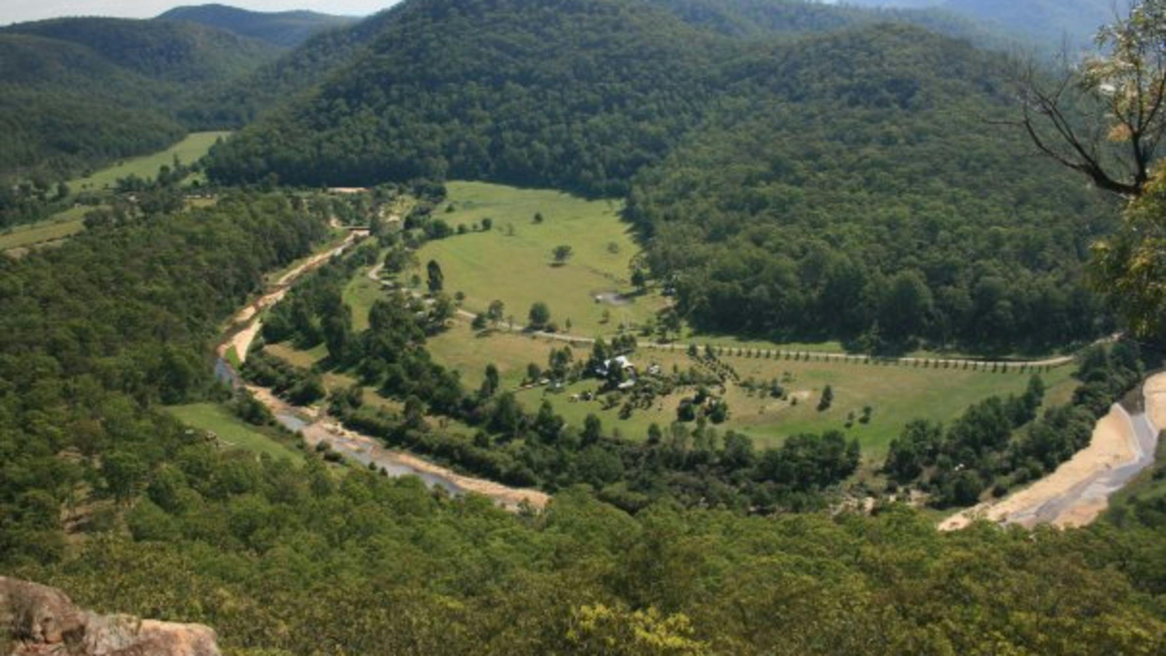 Here is an aerial image of Tejn Loft, the fence line will guide you to the property boundaries, You can also take a walk through the gate down to the river.