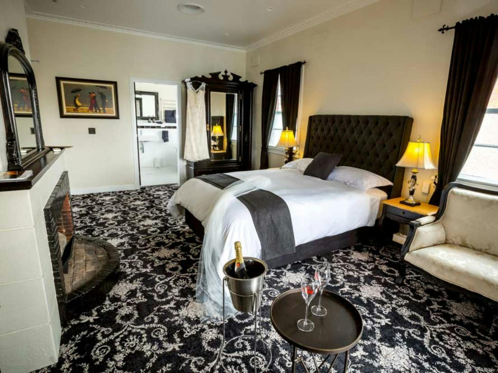 One of the luxury rooms at The Commercial Boutique Hotel
