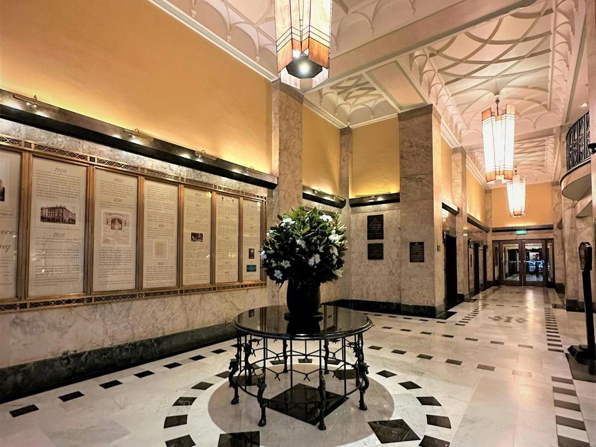 Lobby Lift Area  & History Wall