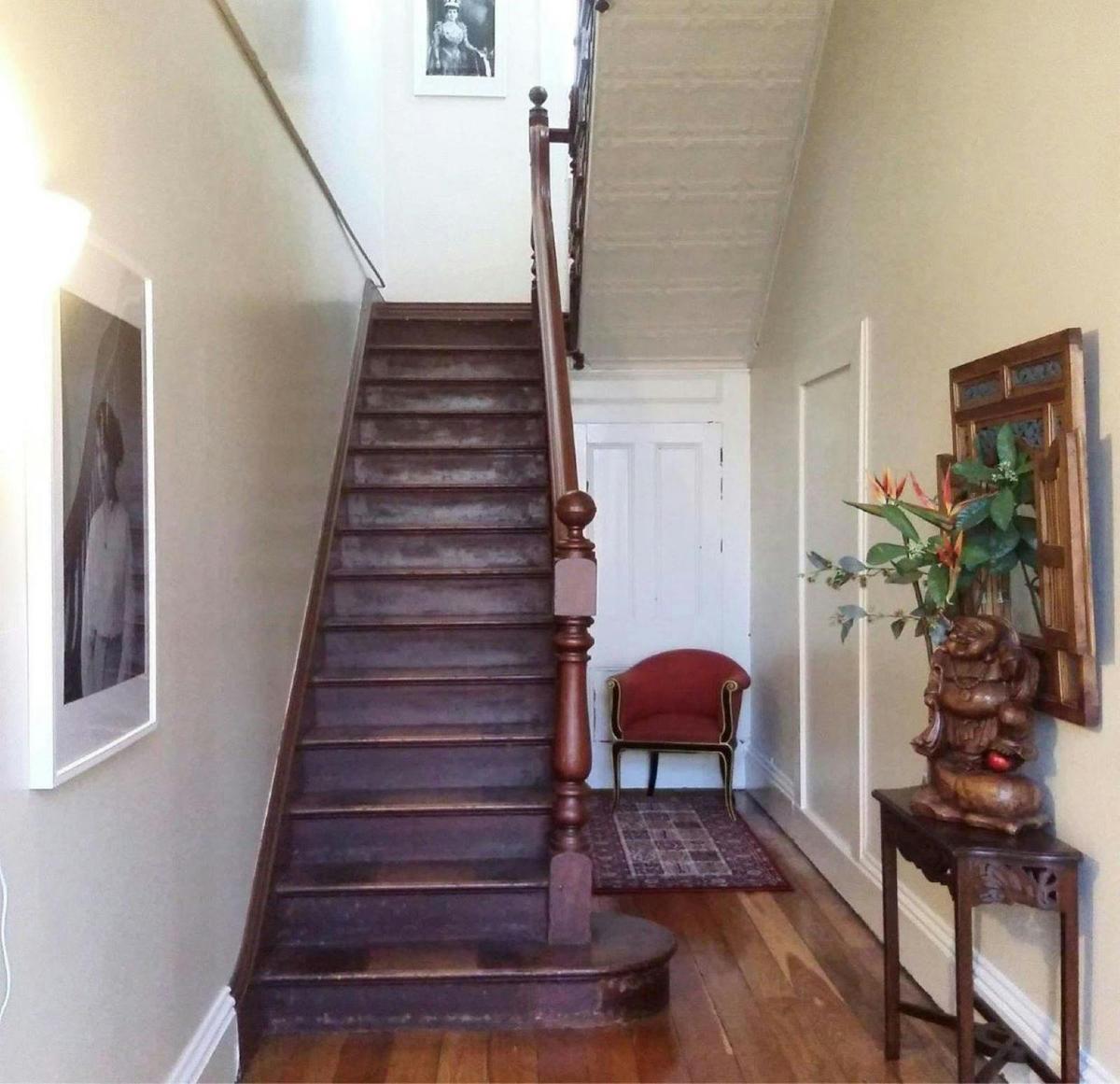 Up stairs