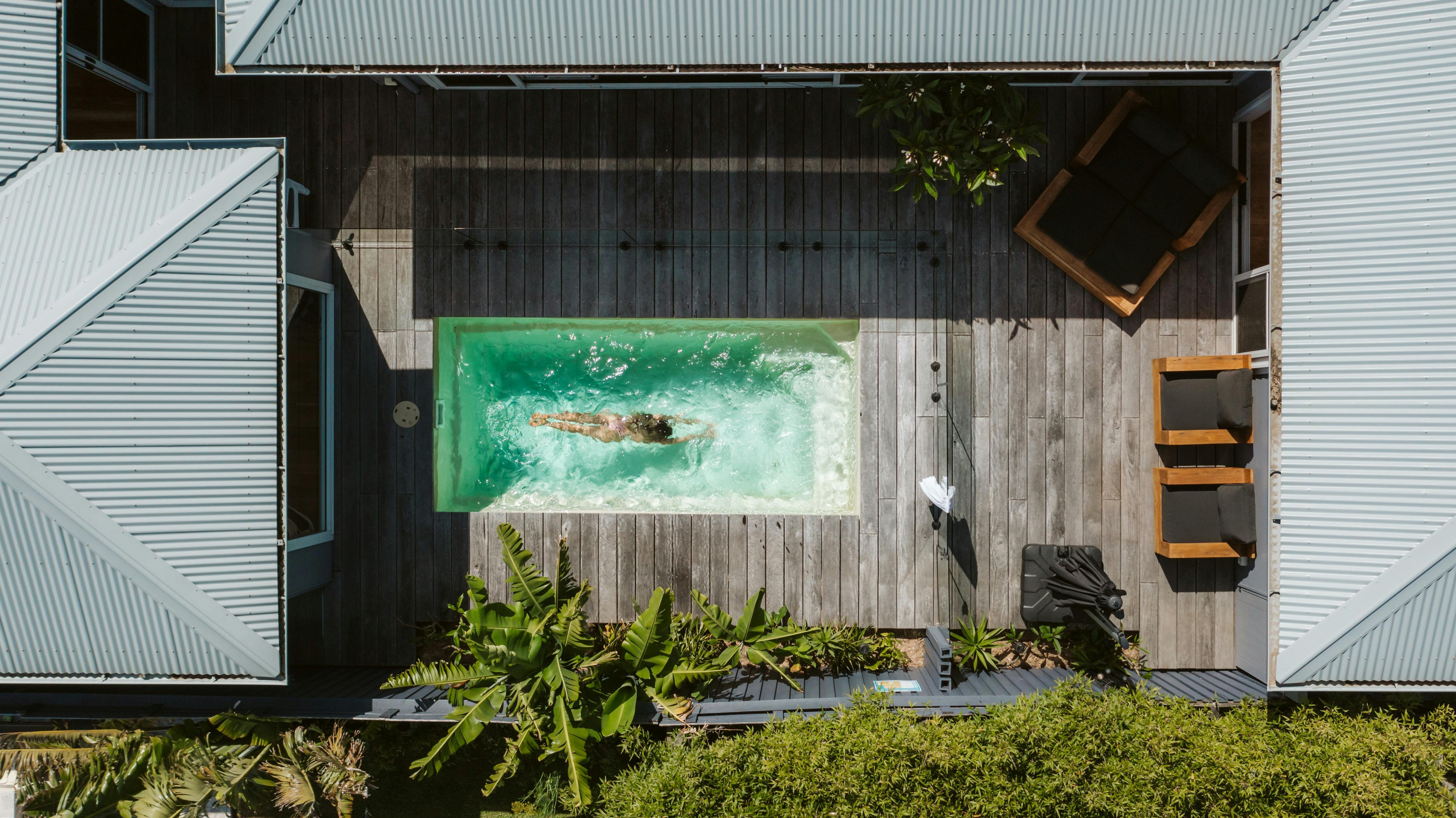 Serenity  The private pool takes centre stage, oasis of tranquility and a swim without leaving home