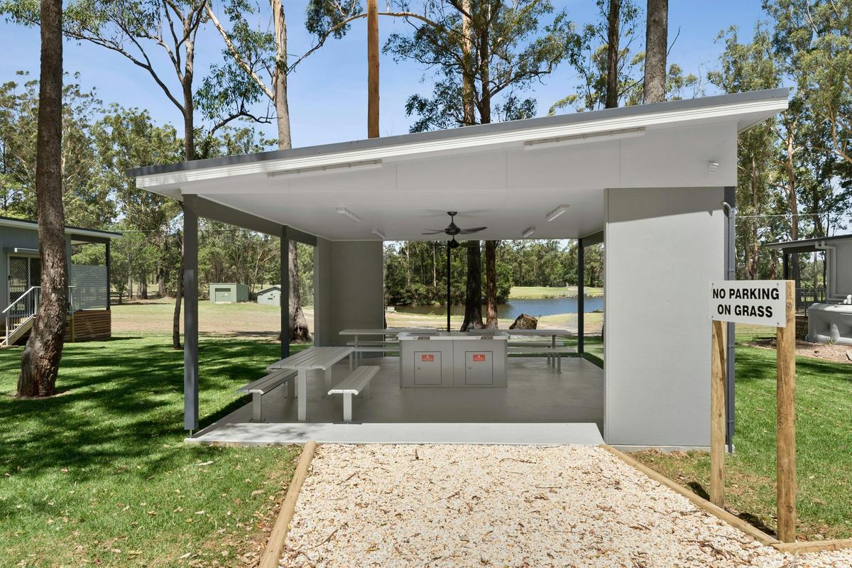 Communal BBQ area
