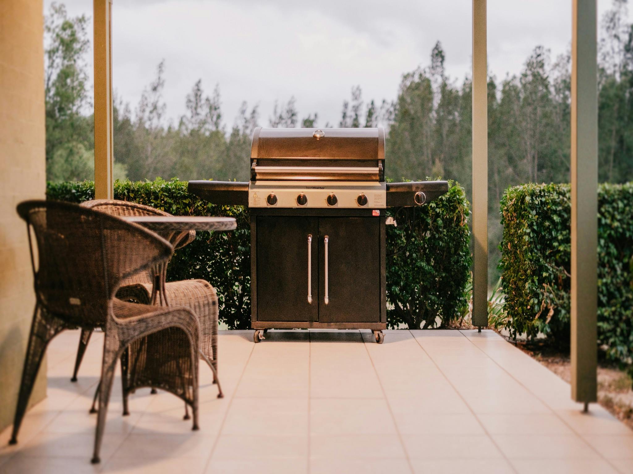 Exterior Seating and BBQ