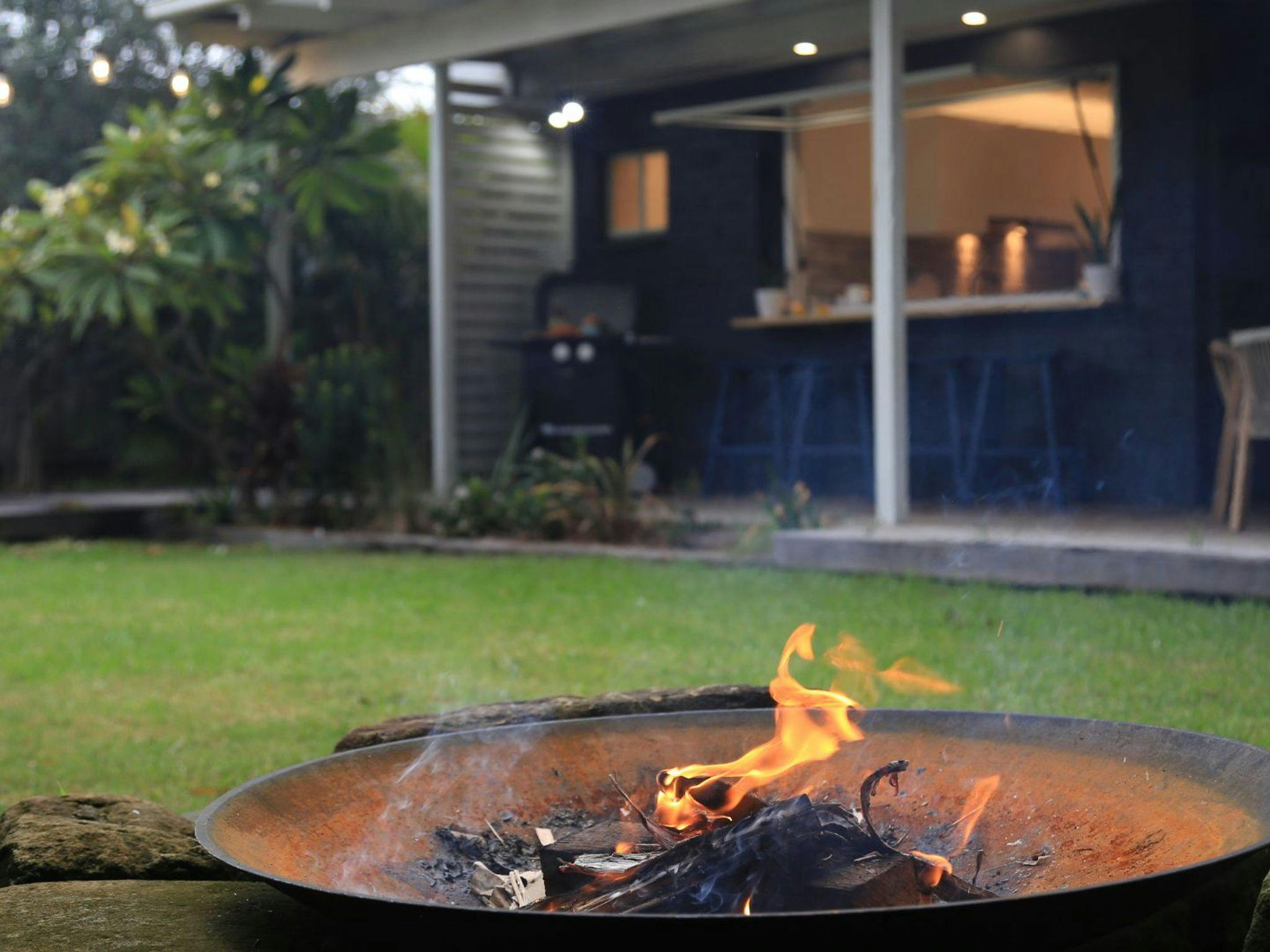 Shellhaven | Undercover Outdoor Entertaining Area | BBQ | Firepit