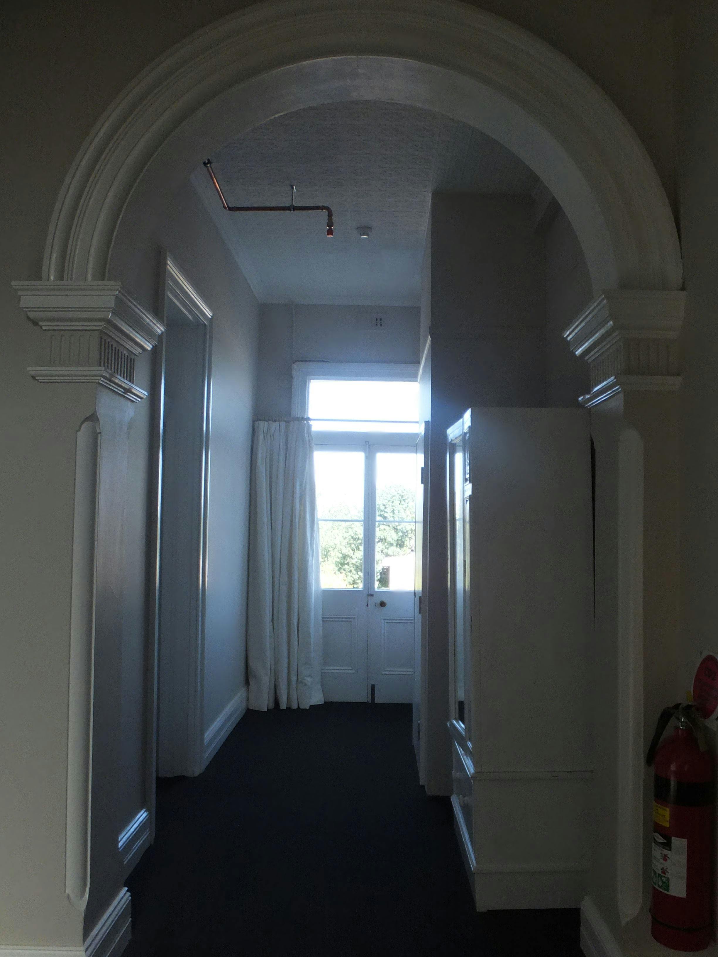 Beautifu arches in the hall