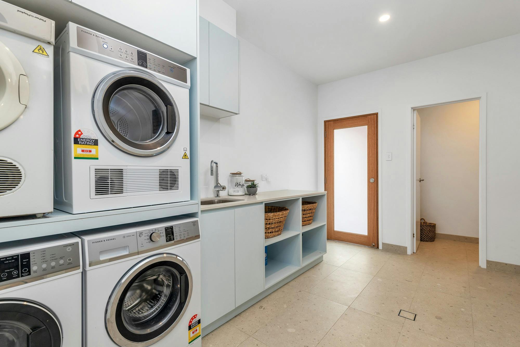 the laundry room
