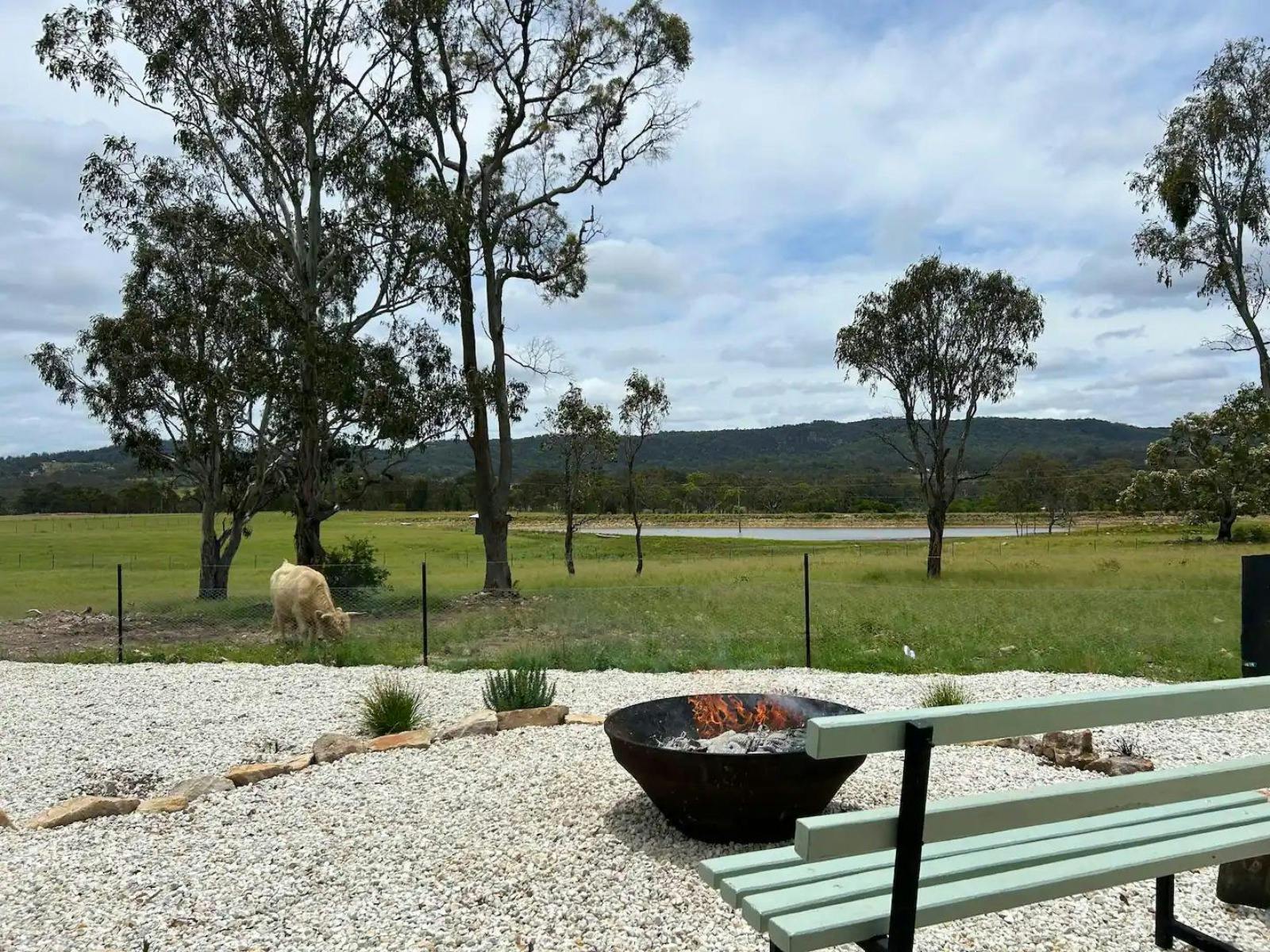 Outdoor firepit area