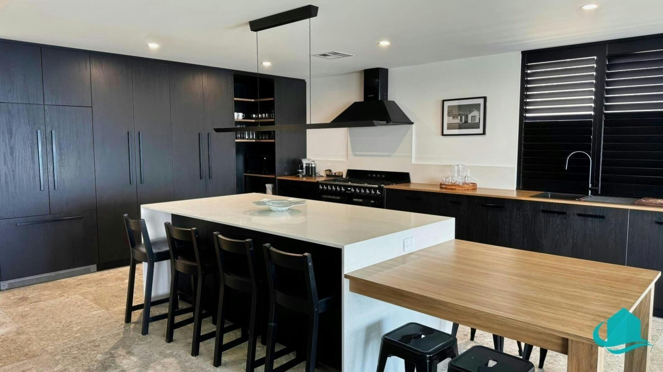 Plenty of seating and hidden fridge