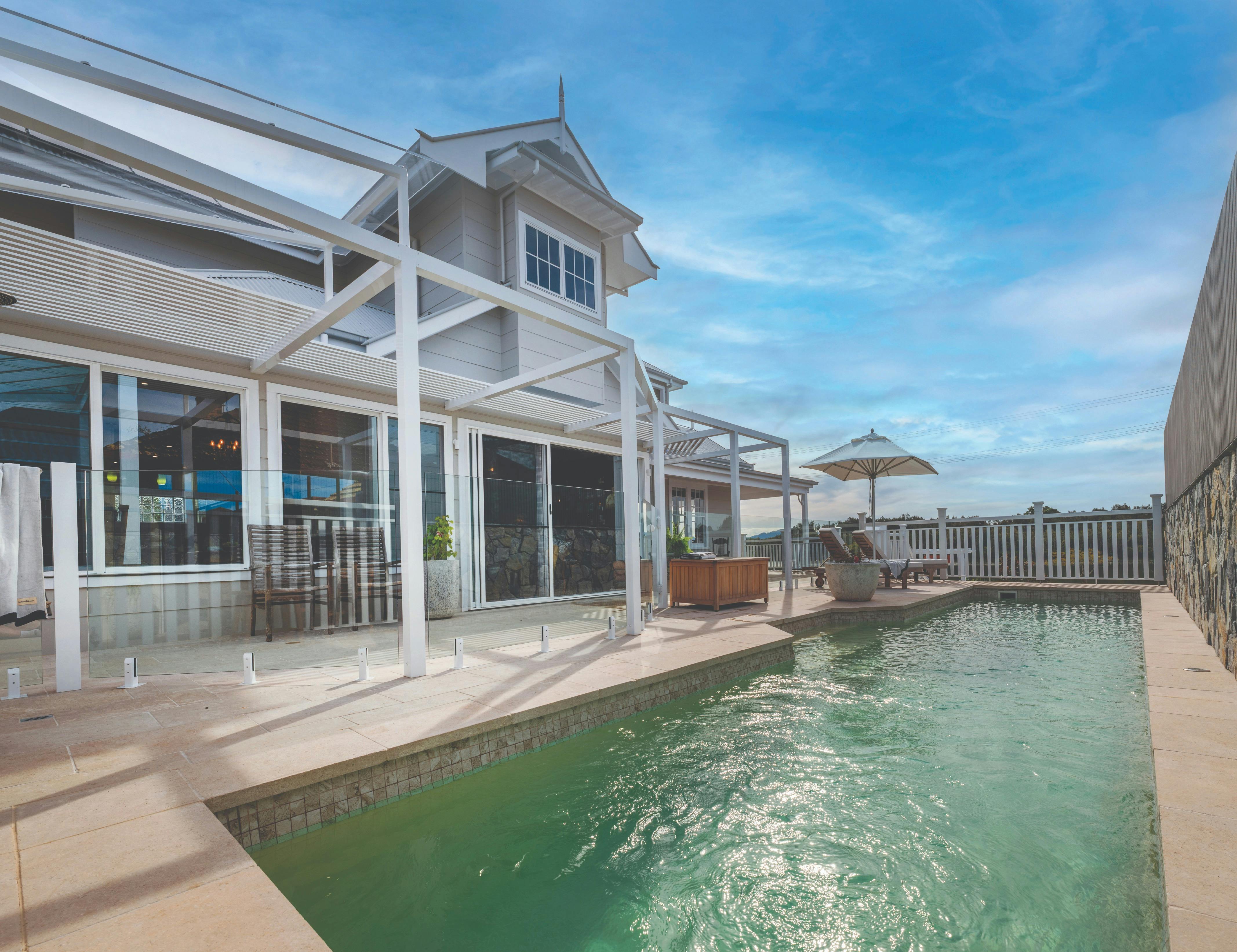 Heated magnesium lap pool